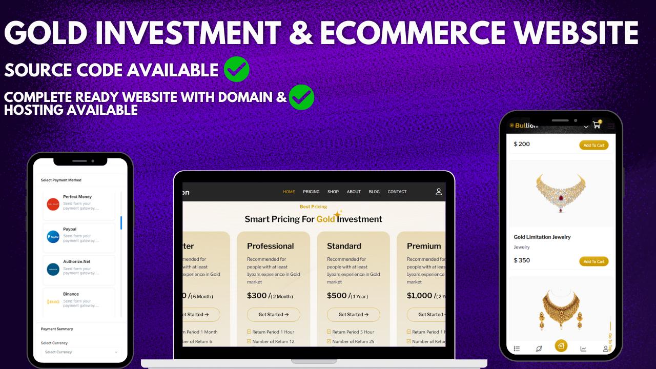Gold Investment & Ecommerce